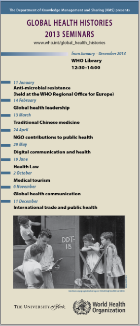 Global Health Histories Banner 2013